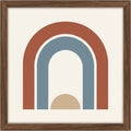 Mvkrp Layered Arch Framed Art Print Clay Blue - Product view